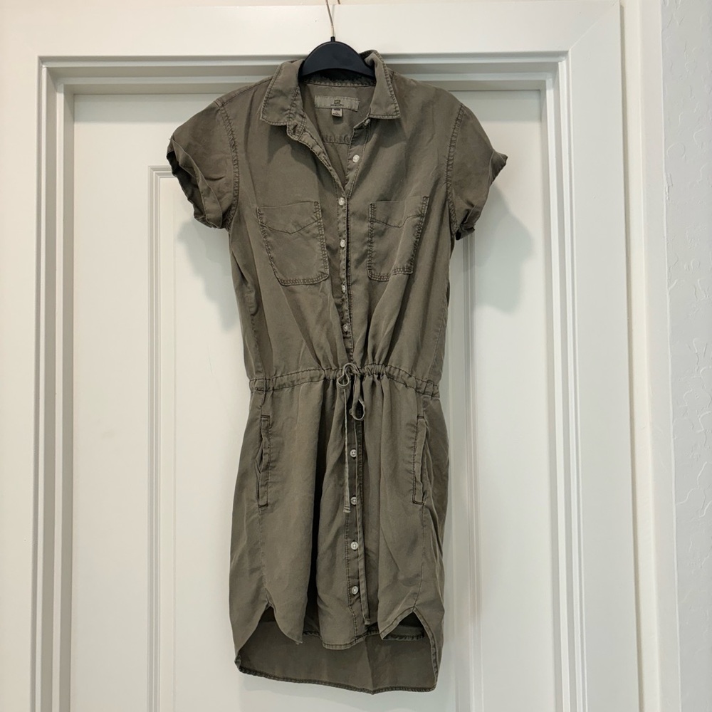 Thread & Supply Casual Collar Shirt in Olive-Taupe
